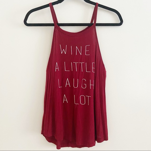 Wine a Little Laugh A Lot Retro Doll Graphic Tank - Picture 6 of 6